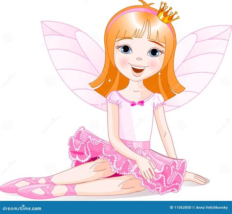 Little Fairy Ballerina Stock Vector Illustration Of Birthday 11562850