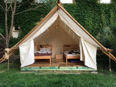 Diy tarp & tent poles. Safari Glamping Tent | Tent, Glamping, Diy tent