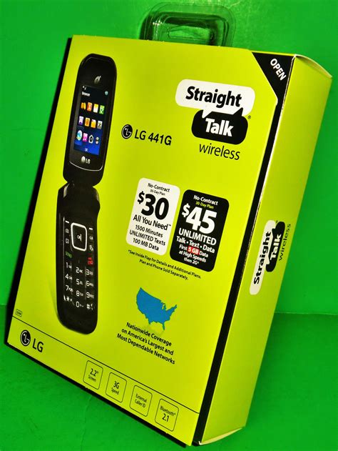 Brand New Lot Of 5 Straight Talk Lg 441g Prepaid Flip