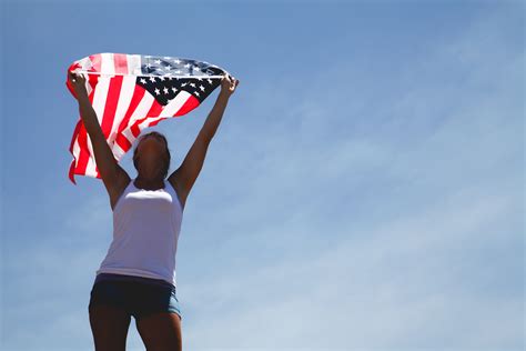 Free Images Sky Woman American Flag United States Of America Extreme Sport Lady Toy