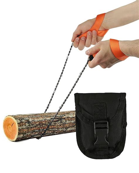 Wealers Pocket Chainsaw 255 Portable Hand Saw Survival Gear With