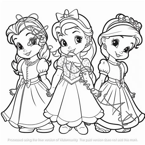 Baby Princess Coloring Pages To Download And Print Fo