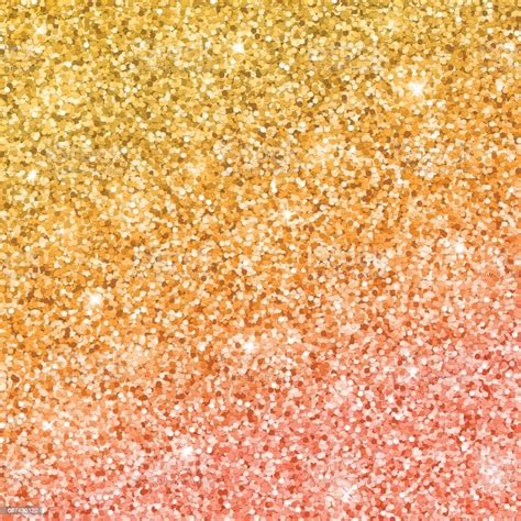 Gold Glitter Background With Color Gradient Effect Stock Illustration