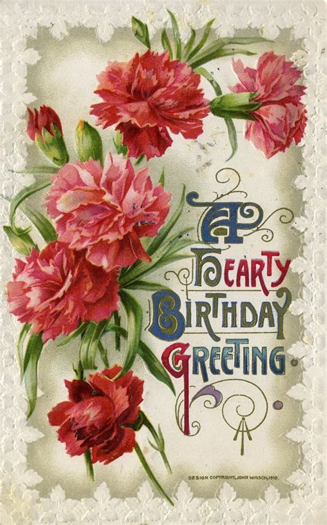 Excellent Vintage Birthday Card Ideal Birthday Cards