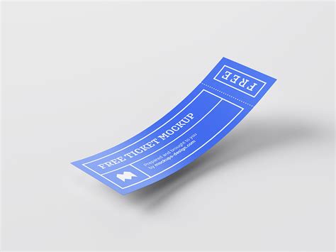 ticket mockup mockups design