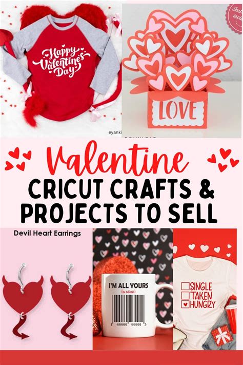 Cricut Valentine Ideas To Sell Or T Best Crafts In 2023