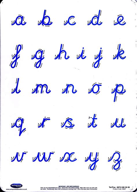 Cursive Alphabet Copy And Paste | AlphabetWorksheetsFree.com
