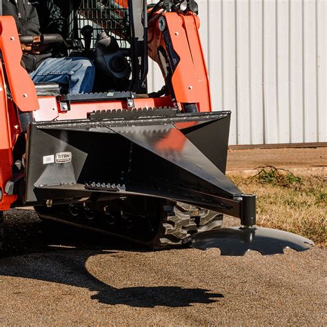 Skid Steer Ice Scraper With Down Pressure Pivoting Center Point And