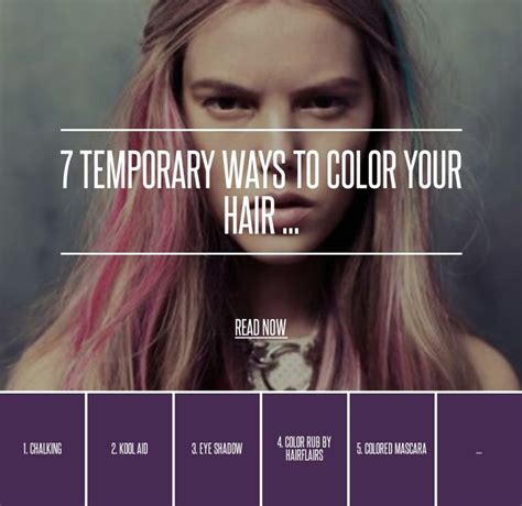 Food Coloring Temporary Ways To Color Your Hair Hair