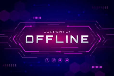 Offline Twitch Banner Gammer Style Logo Design Video Gaming Banner