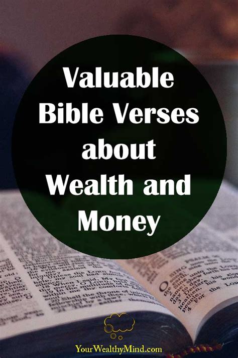 15 Valuable Bible Verses About Wealth And Money Your Wealthy Mind