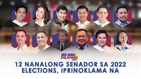 Nanalong Senador Sa Elections Iprinoklama Na Youtube