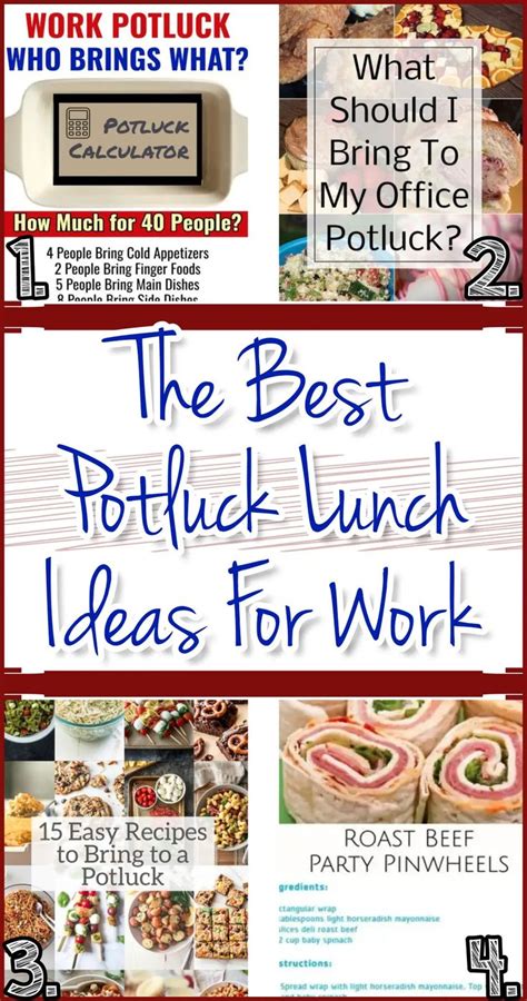 The Best Potluck Lunch Ideas For Work Are Here To Help You Plan Your