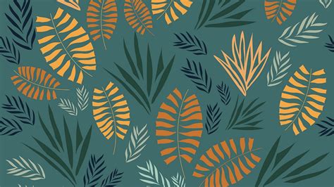 Leaf Pattern Wallpapers Wallpaperboat