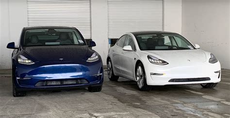 When we compare tesla model 3 vs model y, we find that model y is an enlarged and roomy version of model 3. tesla-model-y-vs-model-3-size-front - TESLARATI