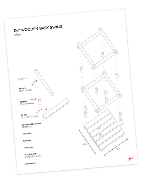 Diy Wooden Baby Swing Free Pdf Swing Plan Yes We Made