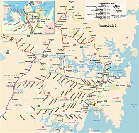 Metro Kaart Sydney Sydney Metro Sydney City Transport Map Public
