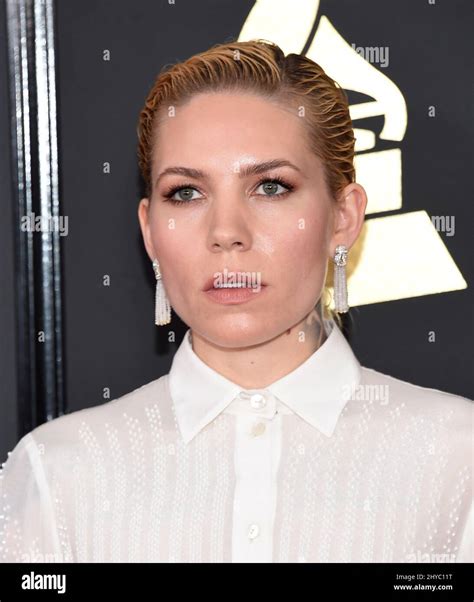 Skylar Grey Attending The 59th Annual Grammy Awards In Los Angeles