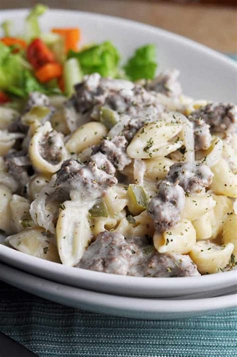 Maybe you would like to learn more about one of these? Philly Cheesesteak Casserole with Ground Beef - Savory ...