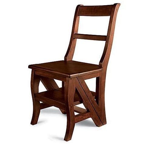 Over the years, one of our most requested projects has been the step stool/chair. Ben Franklin Chair Step Ladder/Stool | Library chair ...