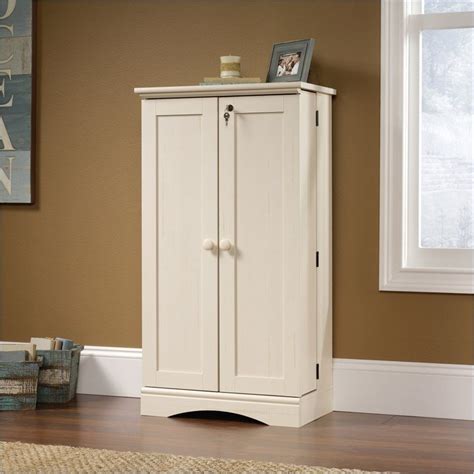Check spelling or type a new query. Sauder Harbor View Multimedia Storage in Antiqued White ...