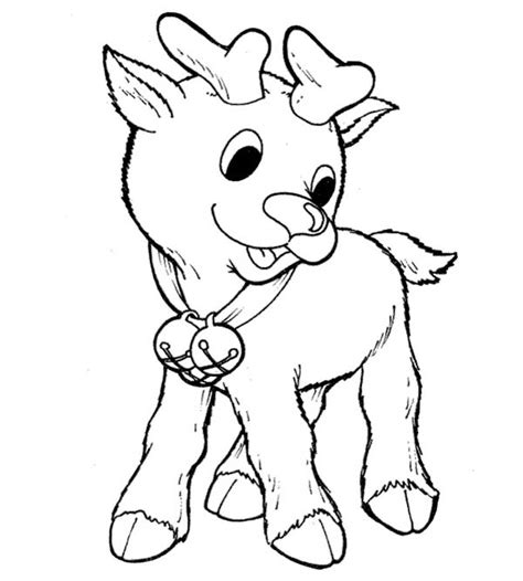 Printable peppa pig coloring pages. Little Rudolph The Red Nosed Reindeer Coloring Page ...