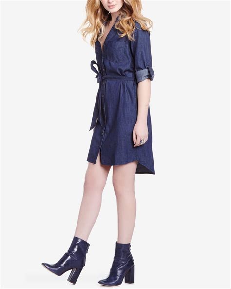 Long Sleeve Denim Shirt Dress Women Reitmans