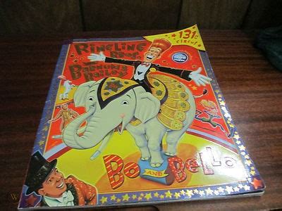 Ringling Bros Brothers Barnum Bailey St Circus Bo Ande Bello Program