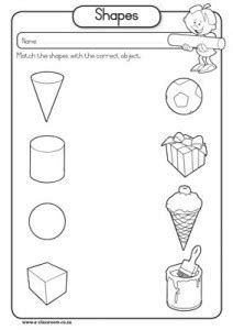 Free printable Shape worksheet for kids | Crafts and Worksheets for