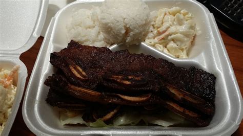 If you invite him to a picnic, barbecue. Korean Kalbi Short Ribs with rice and Macaroni Salad - Yelp