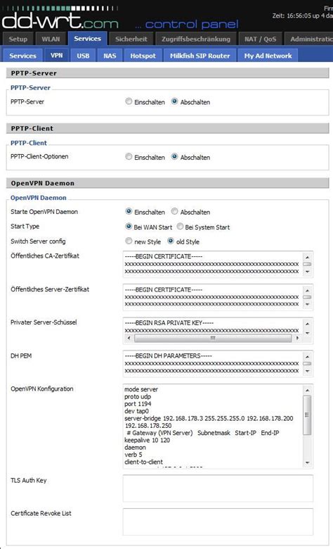 We did not find results for: Tutorial OpenVPN Server mit DD-WRT einrichten (Bridged ...