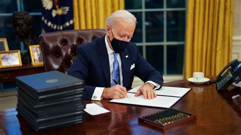 Biden Signs Flurry Of Executive Orders On First Day