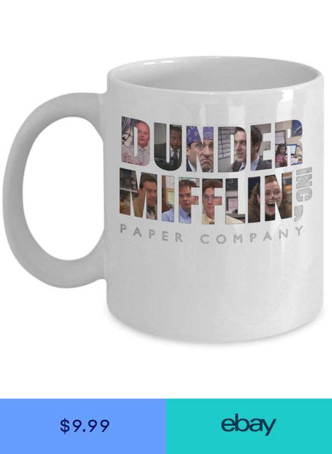 Dunder Mifflin Funny Coffee Mug Gift For The Office Lovers Funny Coffee Mugs Mugs Coffee