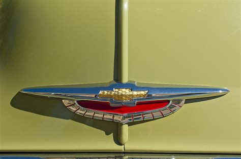 1950 Chevrolet Fleetline Emblem Photograph by Jill Reger