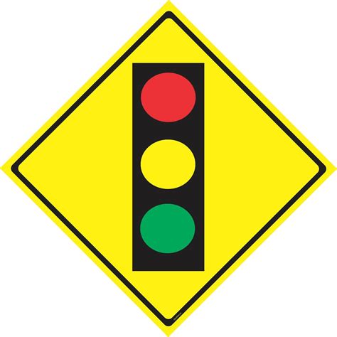 Traffic Light Ahead Warning Sign Caution Sign Road Signs Room