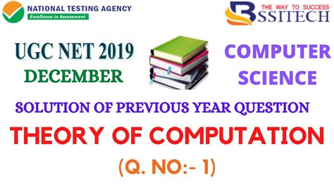 Theory of computation questions and answers pdf. Theory Of Computation | Question 1 | UGC NET CS 2019 ...