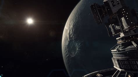 Gray Outer Space Satellite Star Citizen Video Games Hd Wallpaper
