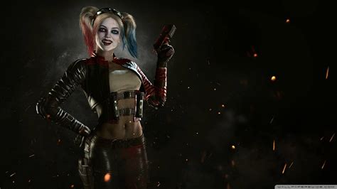 Download Revamped For Injustice 2 Harley Quinn Brings Her Classic Chaos Back To The Screen