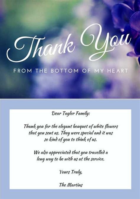 56 Best Funeral Thank You Cards Images On Pinterest Funeral