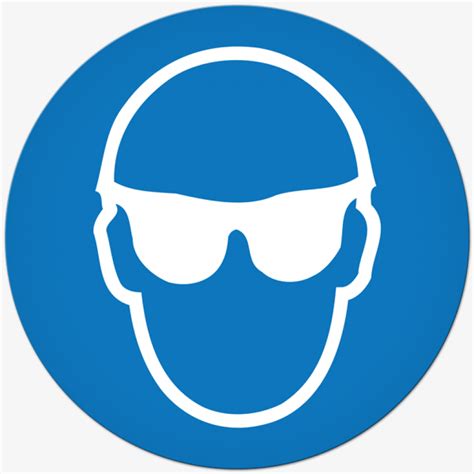 Iso Mandatory Safety Sign Symbol Of Wear Eye Protection Hd Png
