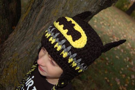 Ravelry Batman Earflap Or Beanie Pattern By Jennifer Pionk Crochet