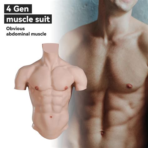 CYOMI Realistic Silicone Muscle Suit Male Fake Chest Muscle Bodysuit