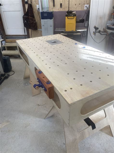 The paulk compact workbench 3x6 plans this smartly designed workbench is perfect for the woodworker with limited space or simply wants a compact version of the. My build of the Paulk Work bench can be followed on IG in ...