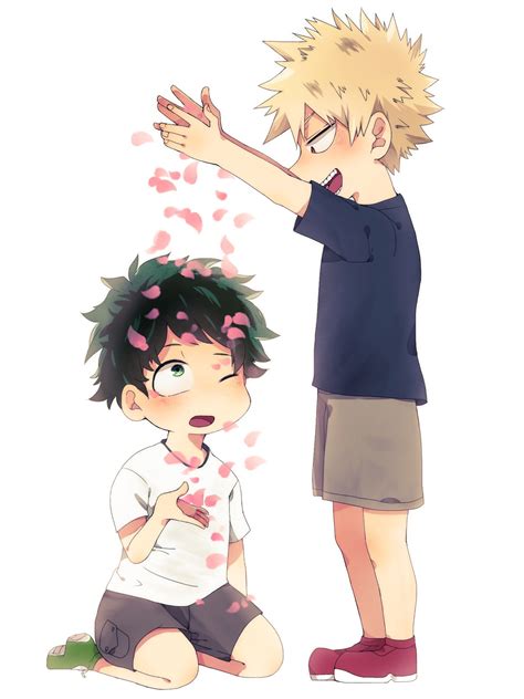 Boku No Hero Academia Midoriya Izuku Katsuki Bakugou Kids Hero