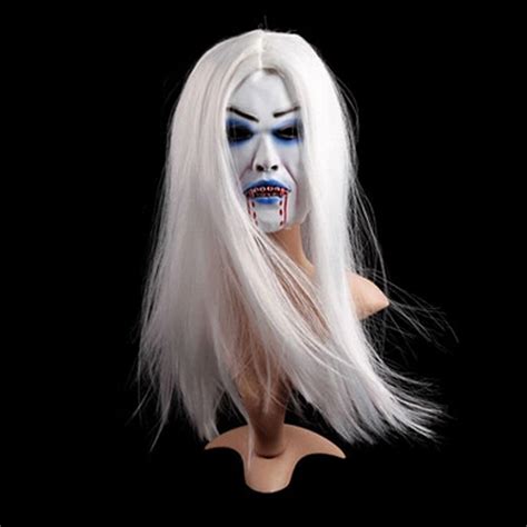 2016 New Arrival Halloween Masquerade Party Props Horrific White Hair