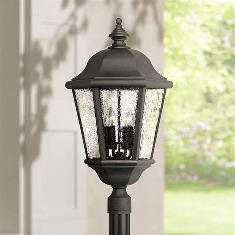 They're the most efficient innovations that most made of waterproof materials, spotlights offer a long lifespan even after exposing them to the adverse outdoor conditions. Edgewater Collection Black 27" High Outdoor Post Light ...