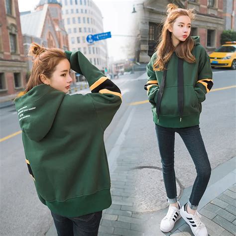 Buy Loneyshow 2018 Autumn And Winter Hoodies Womens Korean Style Of The Loose