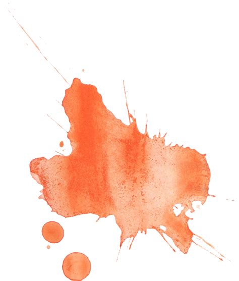 Orange Paint Splatter Png