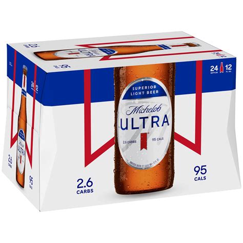 Buy Michelob Ultra Light Beer 24 Pack Beer 12 Fl Oz Bottles 42 Abv