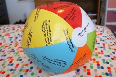 Beach Ball Questions Game I Made This When I Worked As A Recreational